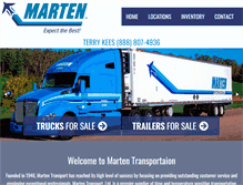 Tablet Screenshot of martentransportation.net